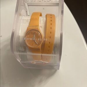 SWATCH `HONEY MELON` DOUBLE STRAP WATCH # LO103C in Box